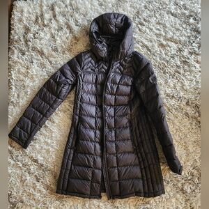 Michael Kors Dark Gray Quilted Puffer Jacket